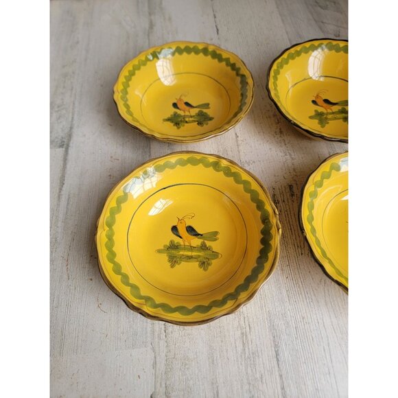 Vintage Italian‎ bird Robin Italy bowl home decor soup set - Picture 3 of 9
